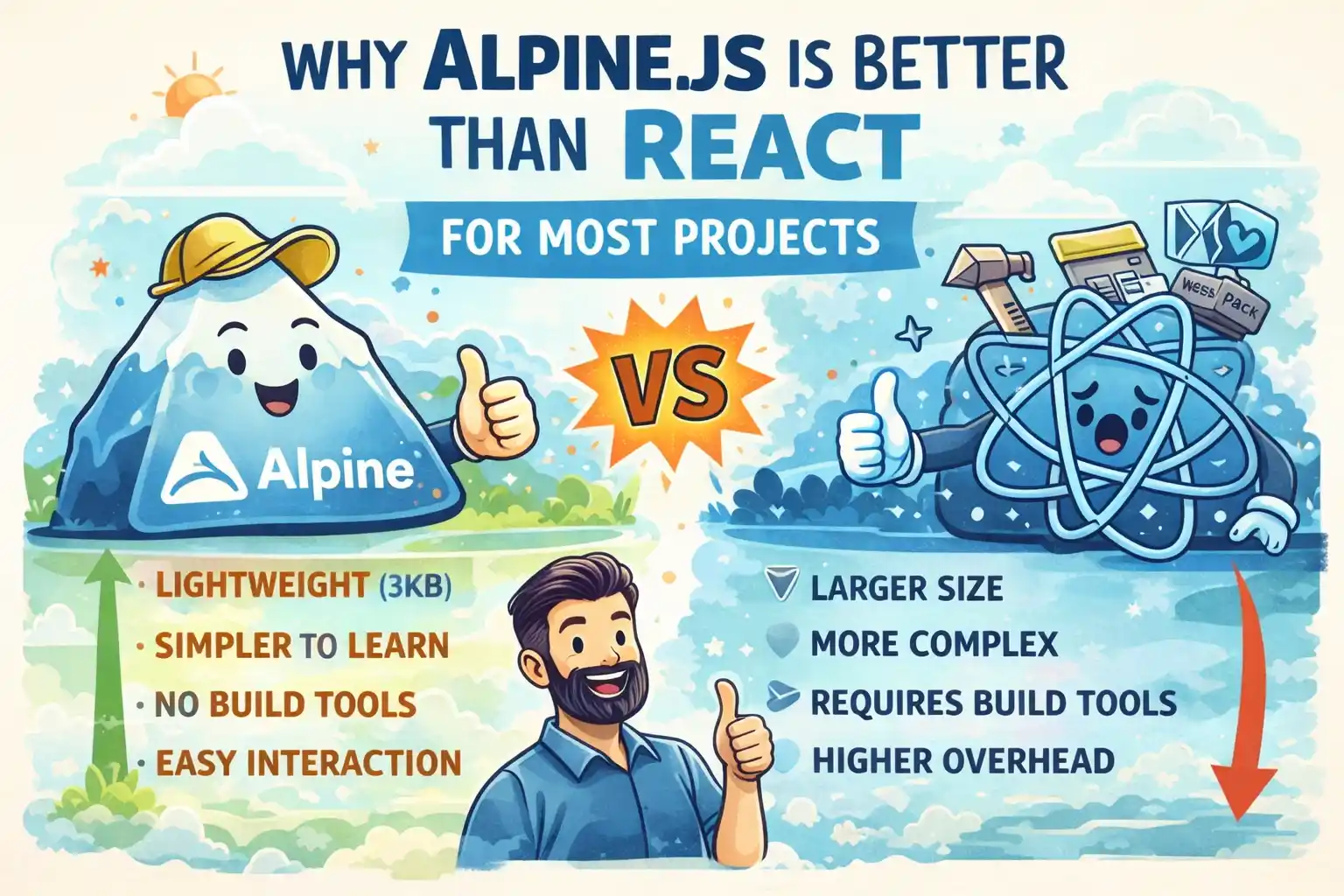 Why Alpine.js is Better Than React for Most Projects