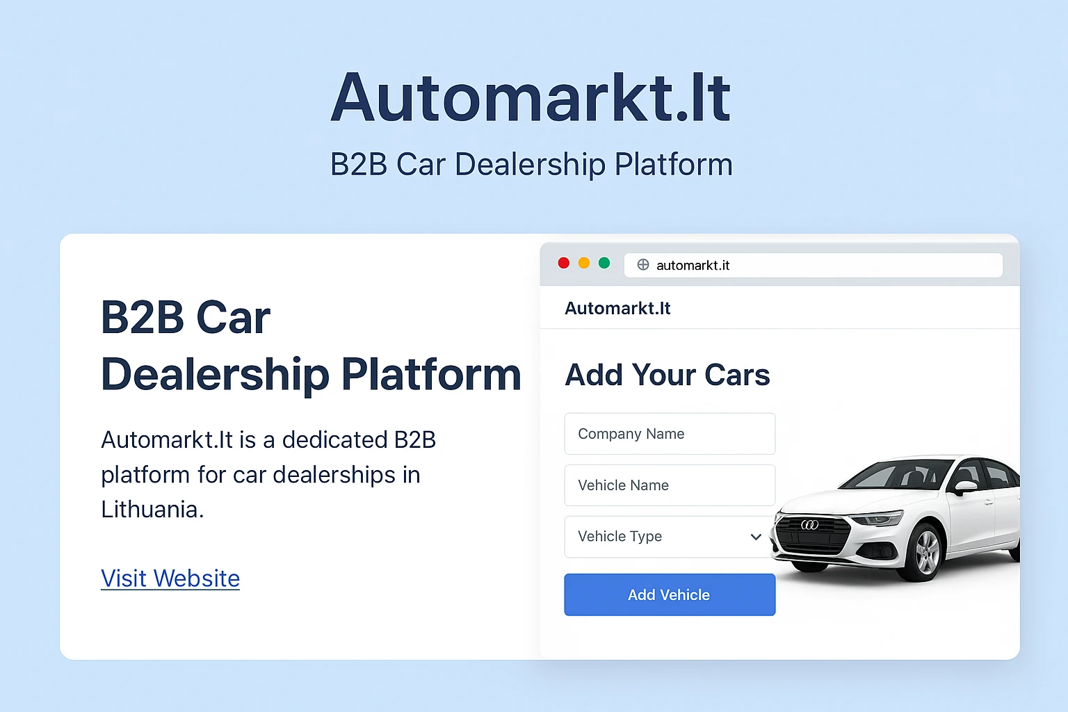 Automarkt.lt – High-Scale Car Marketplace Platform